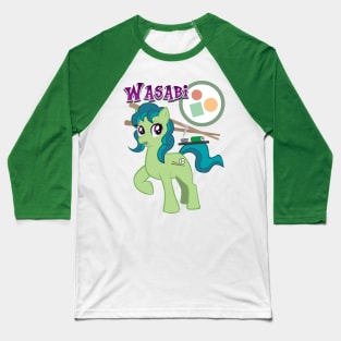 Wasabi Pony Baseball T-Shirt